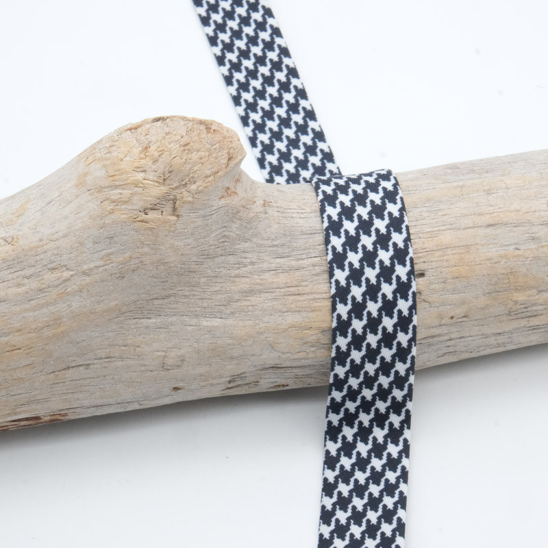 18mm Geometric Houndstooth Bias Tape - Maison Klem